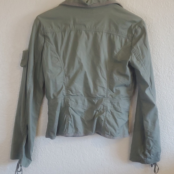 STONE AGE GREEN MILITARY STYLE JACKET SIZE MED - Picture 5 of 6